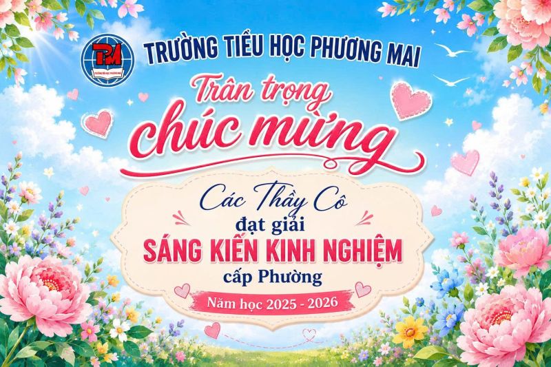 CH&Uacute;C MỪNG 29 THẦY C&Ocirc; GI&Aacute;O ĐẠT S&Aacute;NG KIẾN KINH NGHIỆM CẤP PHƯỜNG